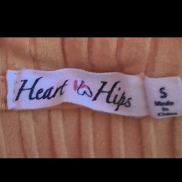 Heart Hips Yellow Ribbed Midi Dress - Picture 5 of 7